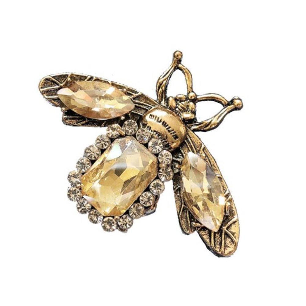 Champagne Bee Brooch